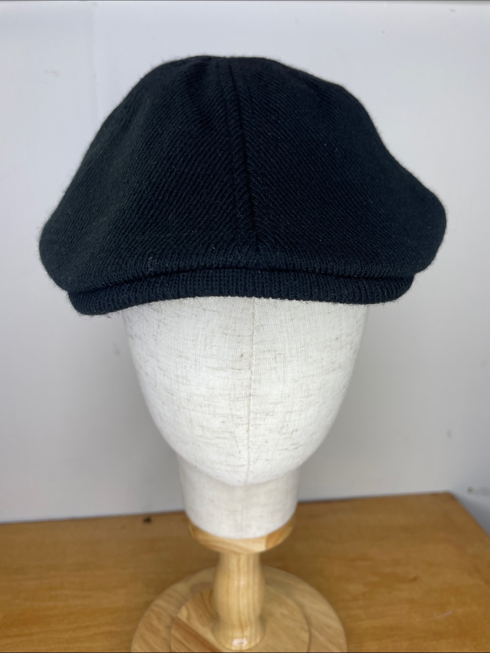 Daniel Cremieux Black Knit Flat Cap - Men's Newsboy Style